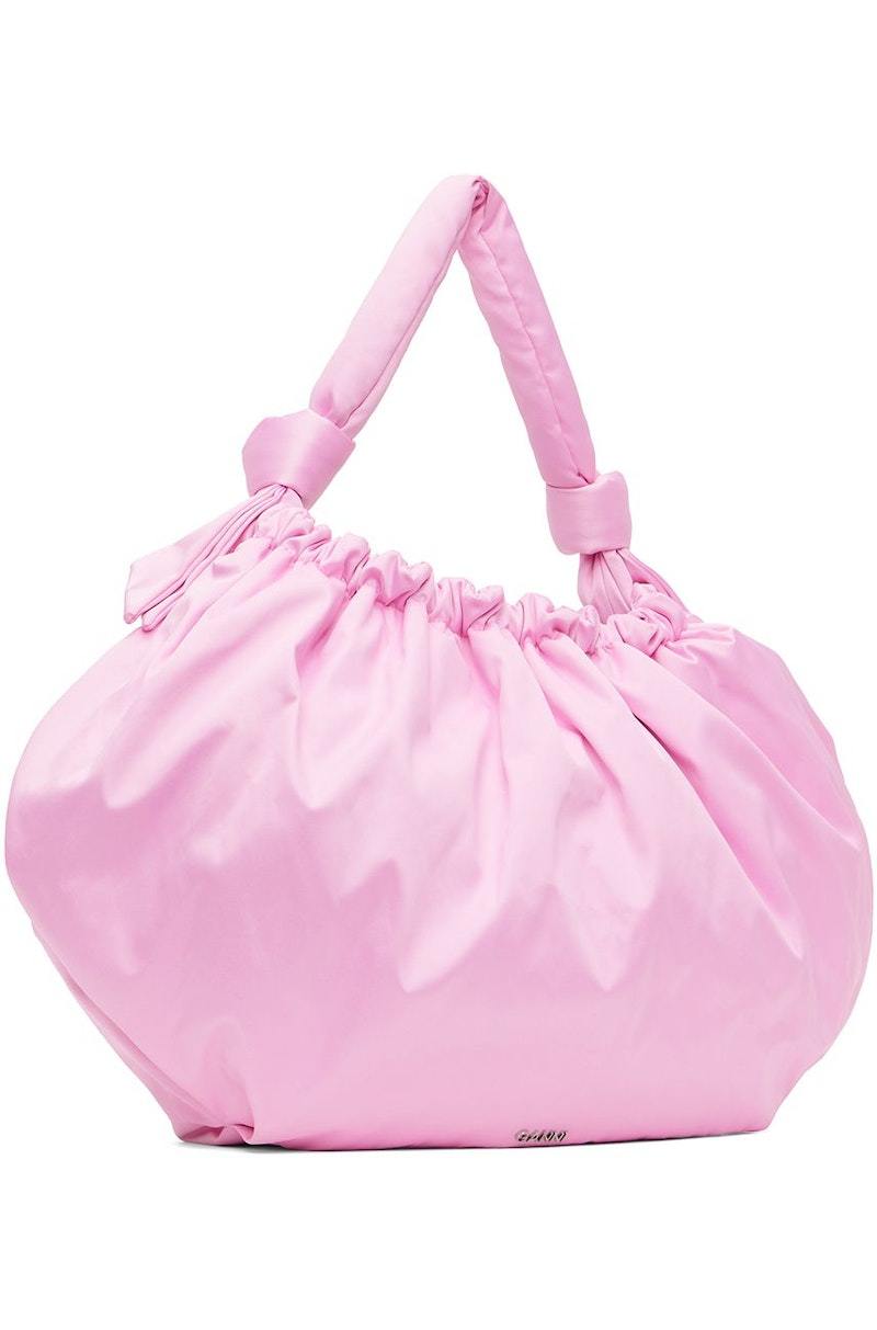 トートバッグ Xxl Pocket Shopping Bag - Ganni - Cotton - Pink Ganni Tote Bags for Women | Curated Luxury Fashion