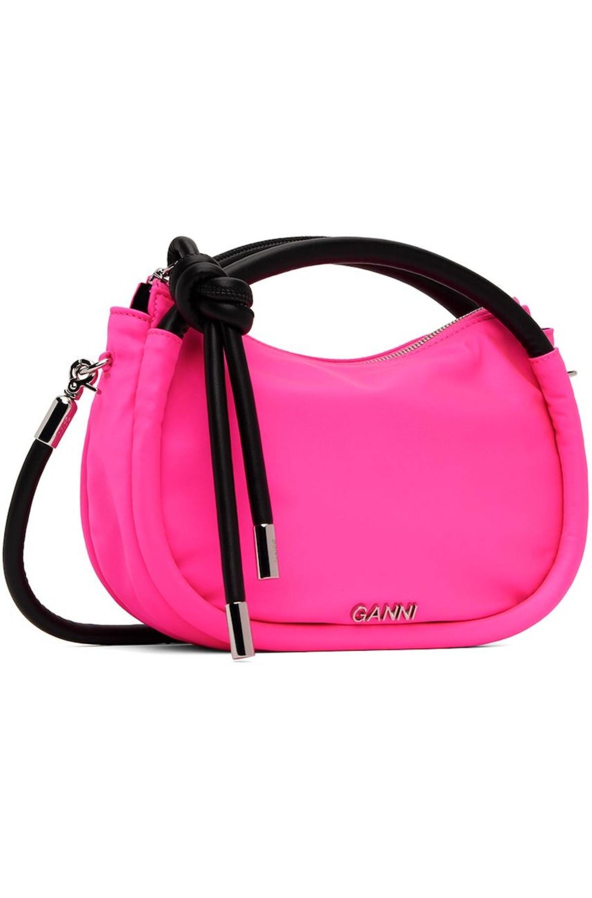 GANNI-Mini-Knot-Bag---Pink-