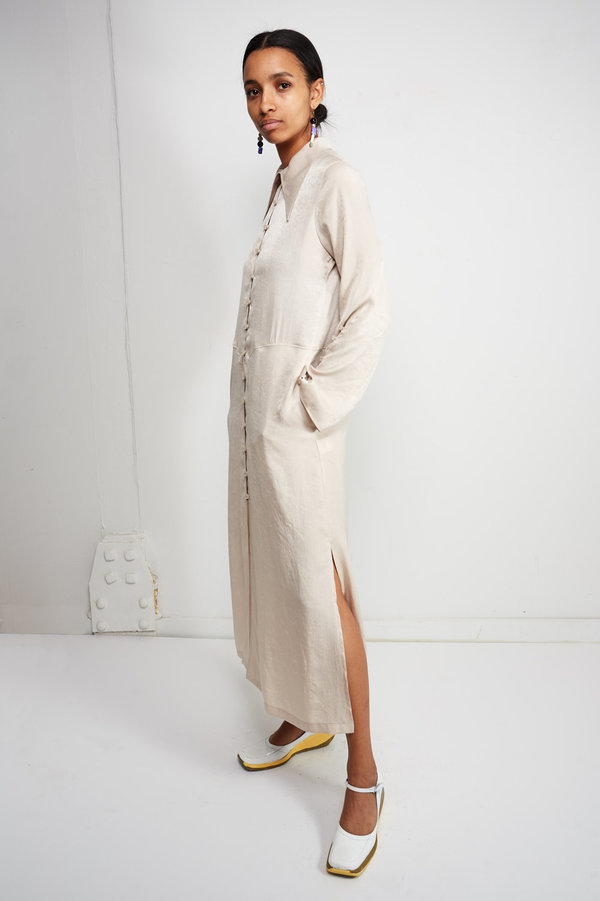 KAHLE BISHOP SLEEVE DUSTER - WARM GREY KAHLE BISHOP SLEEVE DUSTER - WARM GREY