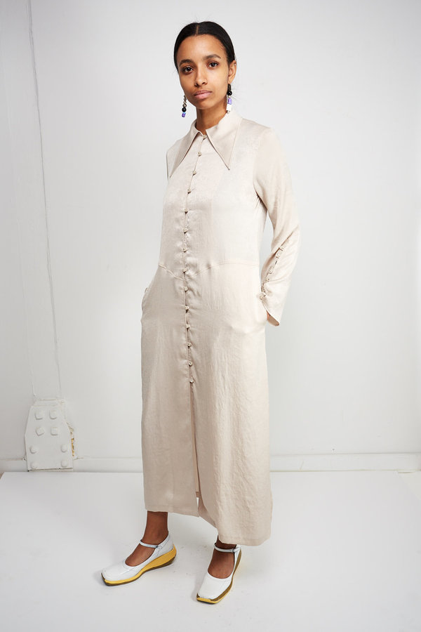 KAHLE BISHOP SLEEVE DUSTER - WARM GREY KAHLE BISHOP SLEEVE DUSTER - WARM GREY