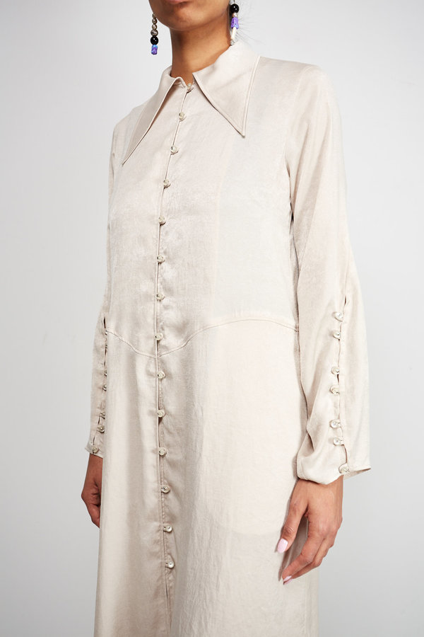 KAHLE BISHOP SLEEVE DUSTER - WARM GREY KAHLE BISHOP SLEEVE DUSTER - WARM GREY