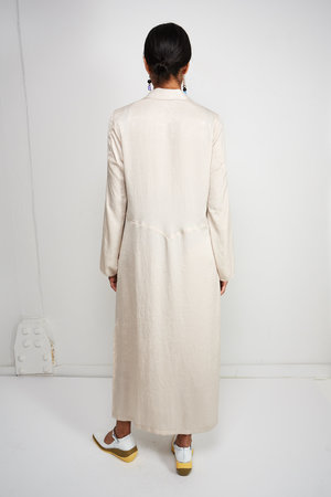 KAHLE BISHOP SLEEVE DUSTER - WARM GREY KAHLE BISHOP SLEEVE DUSTER - WARM GREY