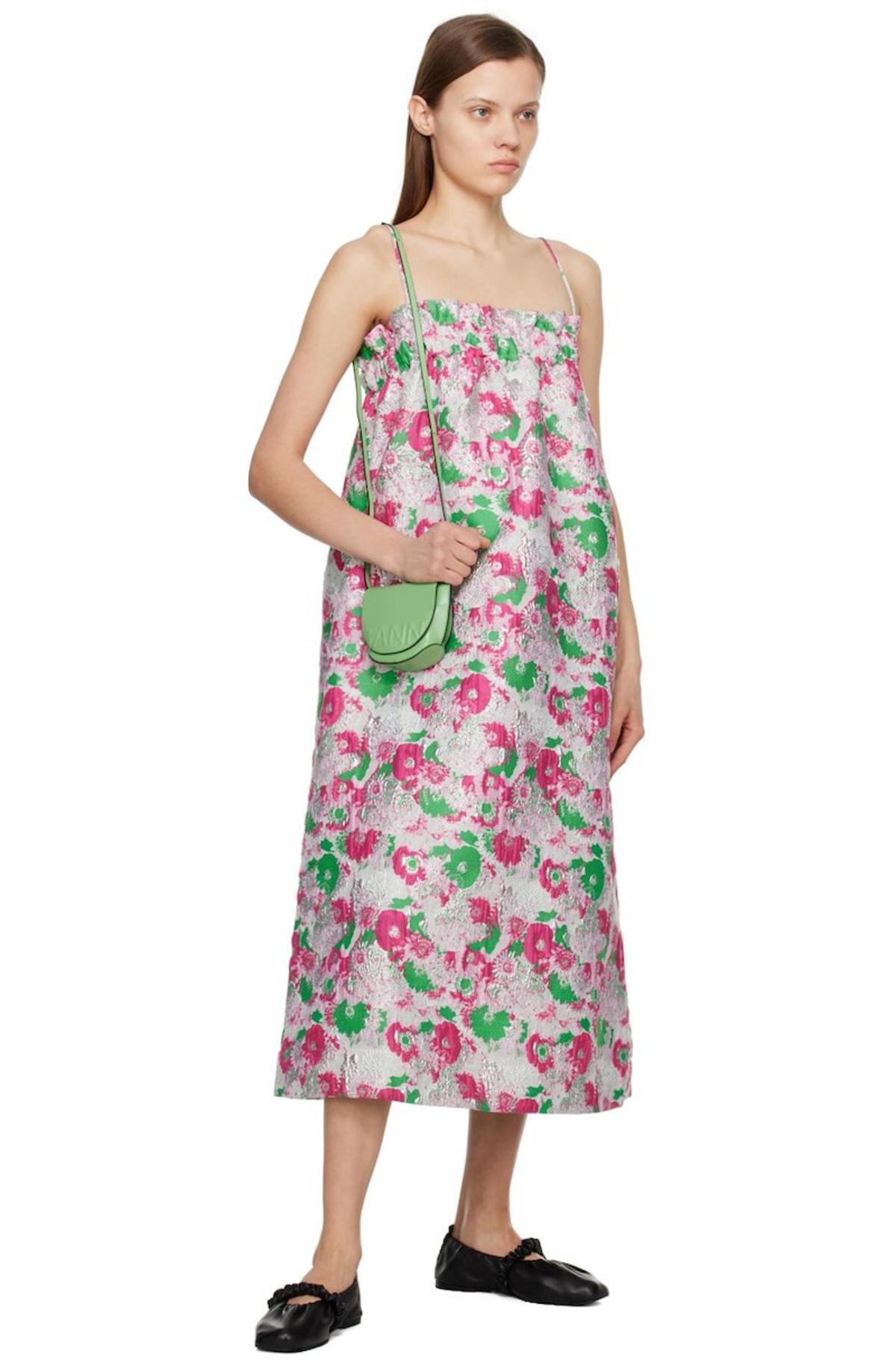 Ganni Nano Banner Saddle Bag Peapod Garmentory