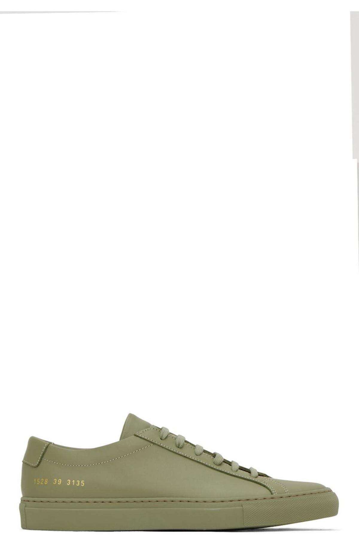 Common Projects Original Achilles Low Sneakers Green Garmentory