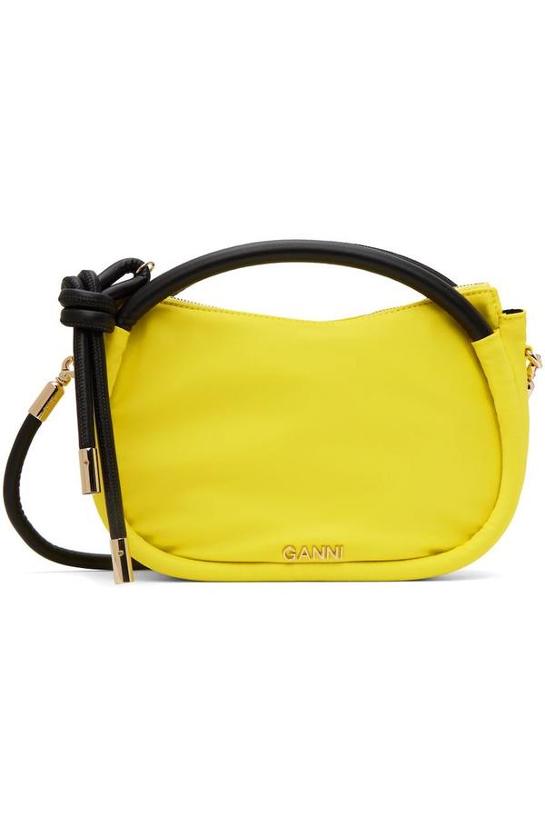 GANNI Mini Knot Bag - Yellow | Garmentory