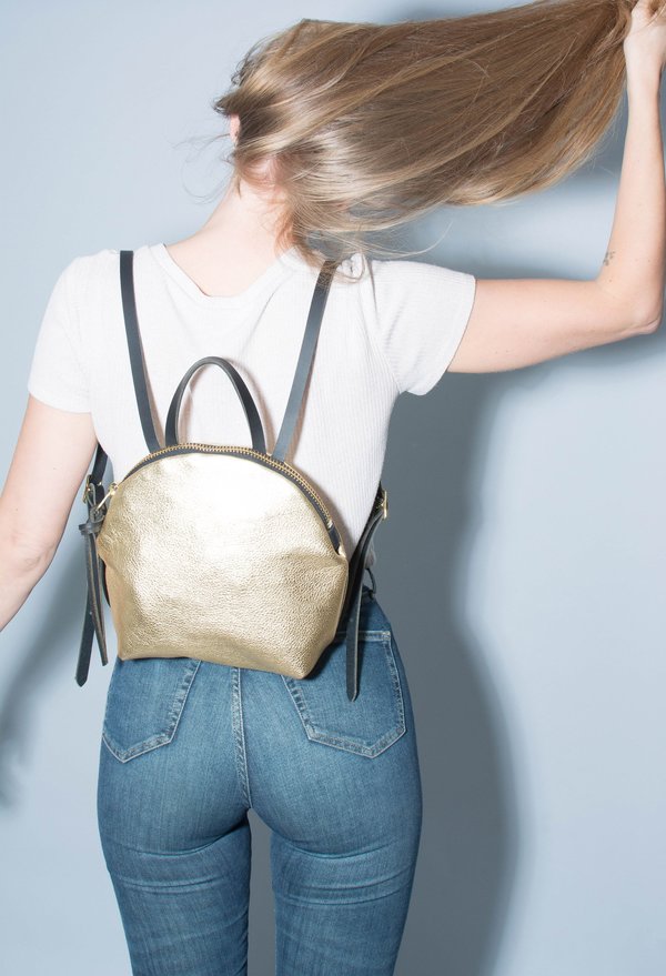 Eleven Thirty Shop Anni Mini Backpack - Gold Eleven Thirty Shop Anni Mini Backpack - Gold
