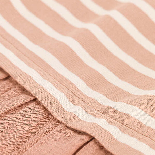 Kids Petit Bateau Dress - Vintage Pink/Beige Stripes