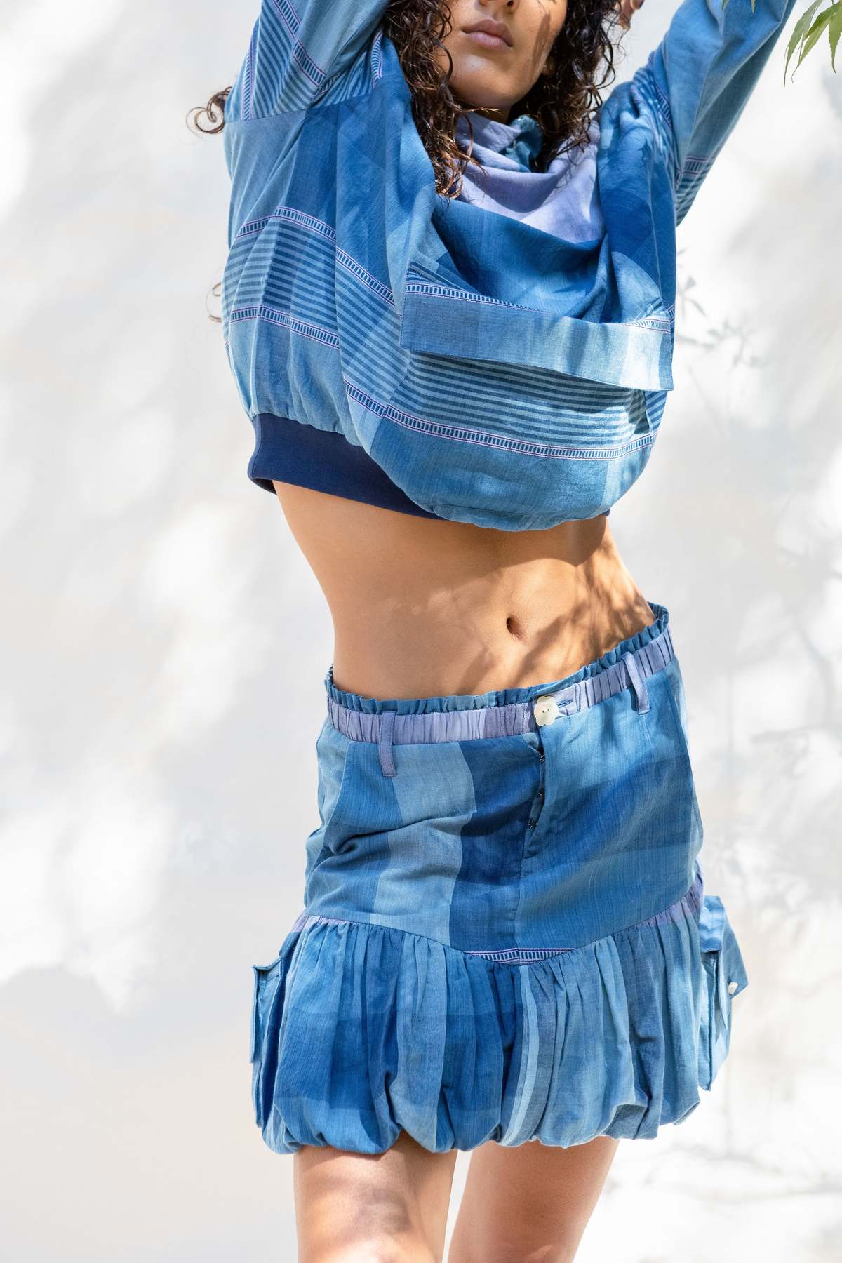 abacaxi Bubble Hem Mini Skirt - Image 1 of 5