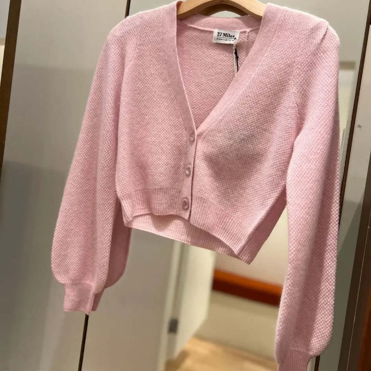 27 Miles Colby Cardigan Sweater - Blush Pink - Image 1 of 3
