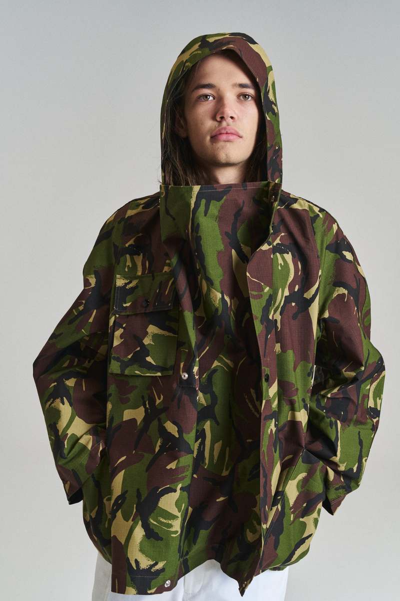 3MAN Poly Cargo Pleat Smock jacket - Camo | Garmentory