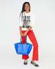 Clare V. Le Box Tote - Electric Blue - Thumbnail 2