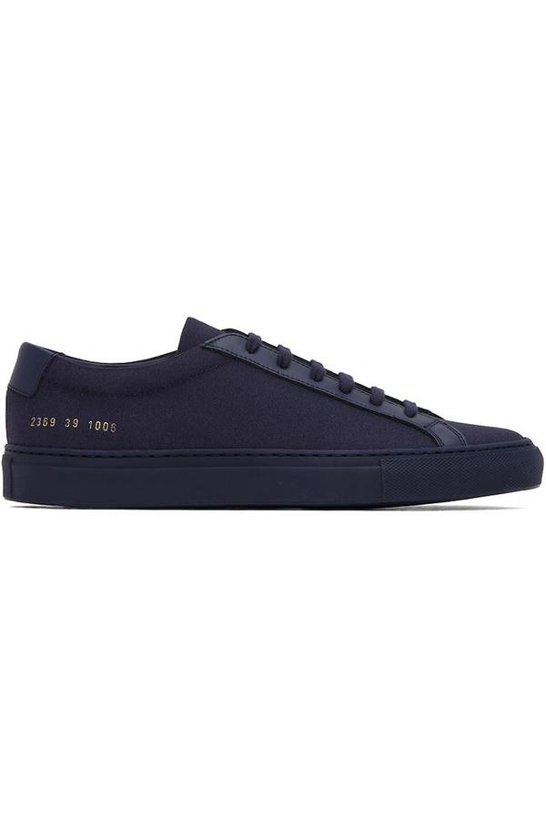 Common Projects Original Achilles Low Sneakers Navy Garmentory