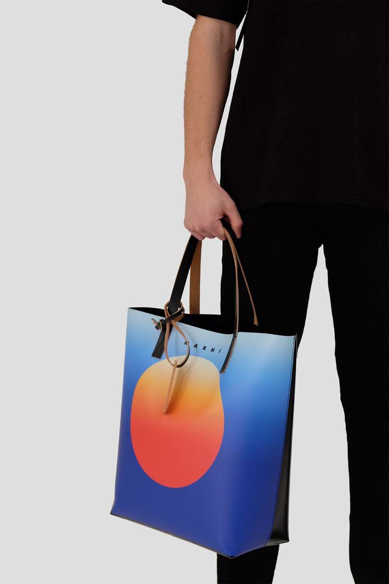 MARNI TRIBECA SHOPPING TOTE RAINBOW
