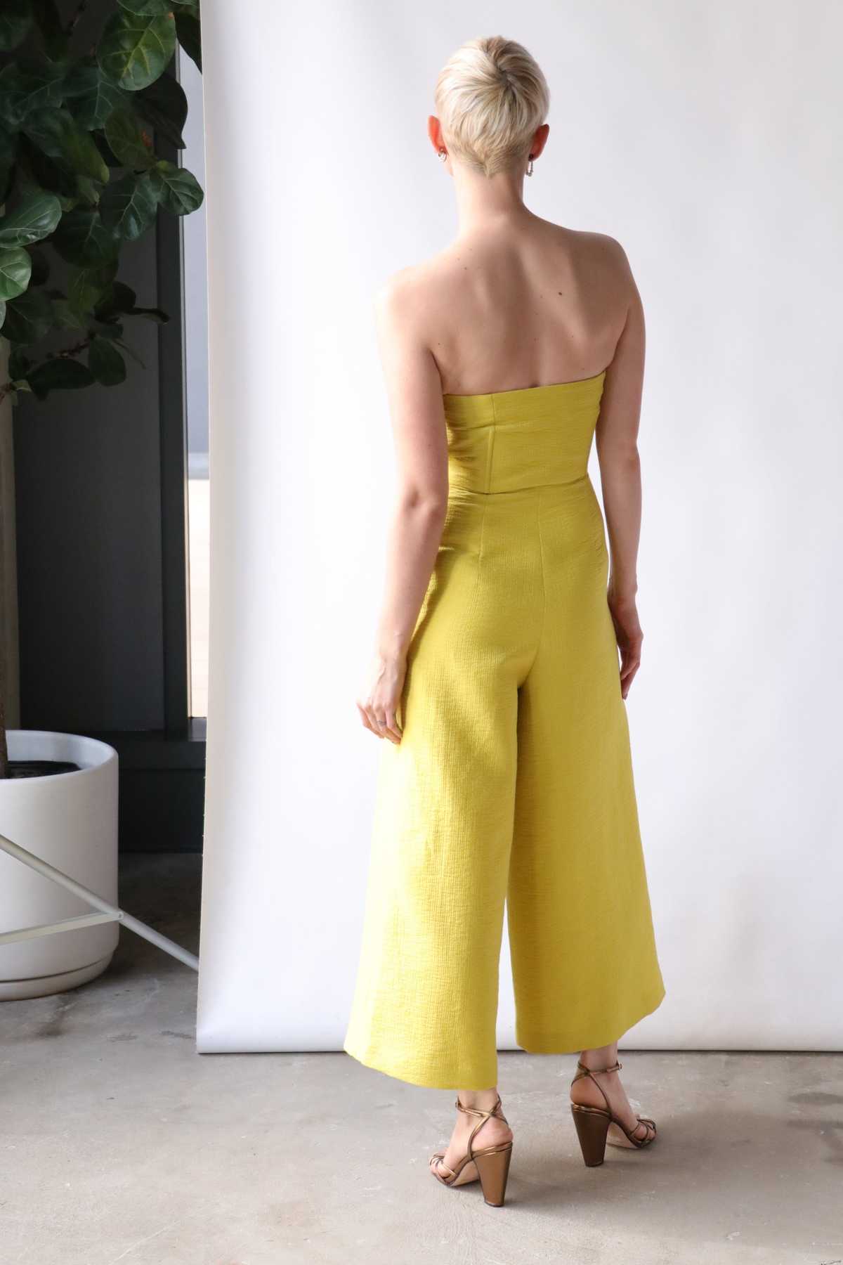 Daisy Topshop Culotte Jumpsuit Yellow Jumpsuit Bandeau Culotte