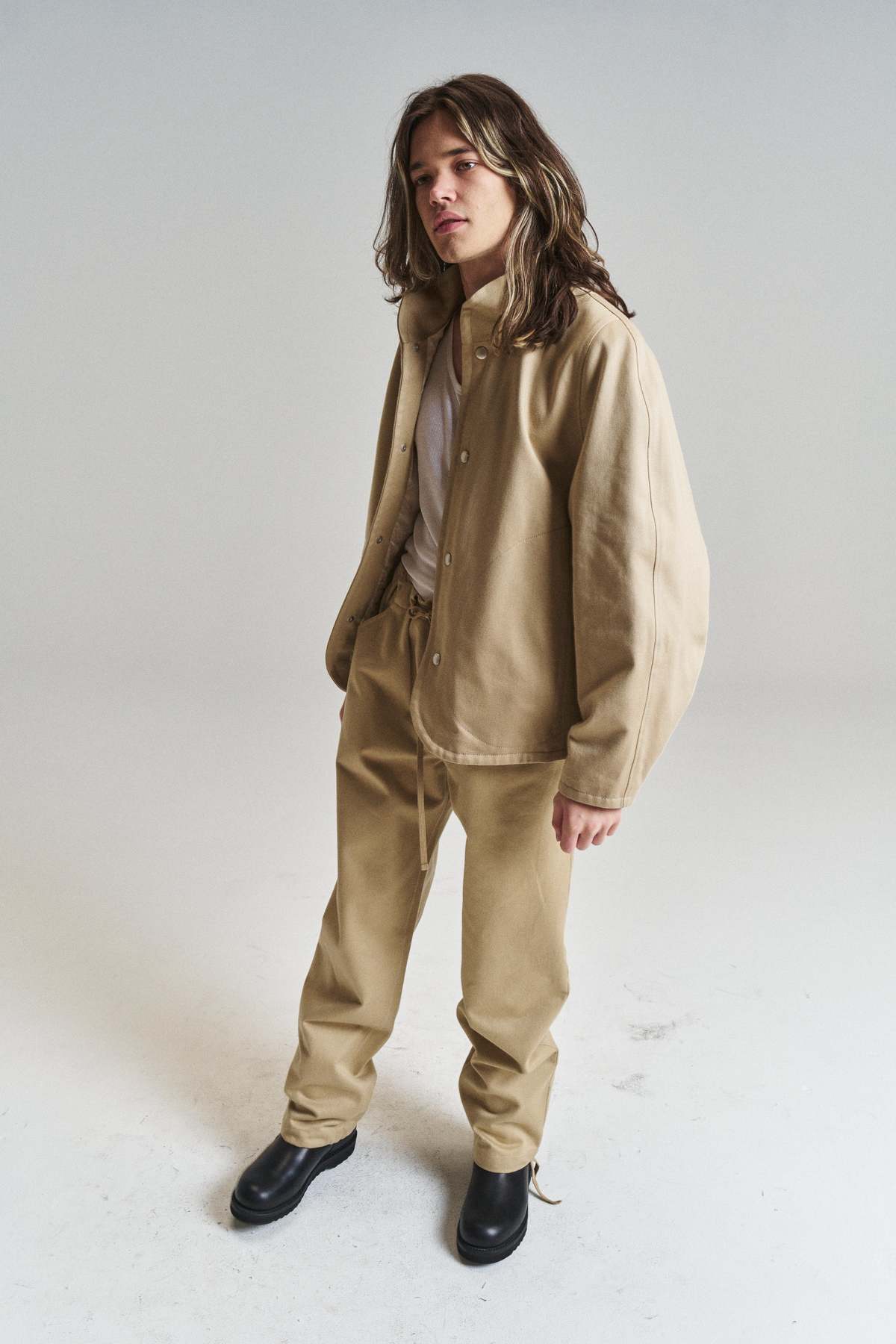 3MAN Blanket Trucker jacket - Beige | Garmentory
