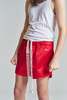 Wales Bonner Cotton Satin Cassette Shorts - Red - Thumbnail 1