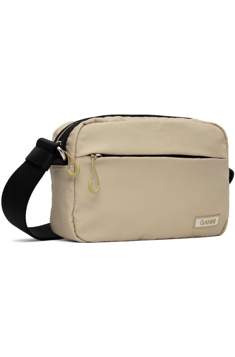 Black Recycled Tech Festival Bag | GANNI US
