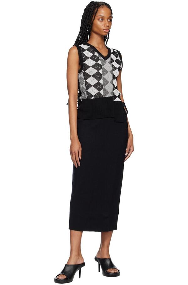 Deiji Studios The Tie Maxi Skirt - Black | Garmentory