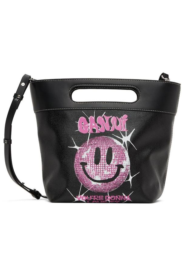 Ganni Small Canvas Tote Phantom Garmentory