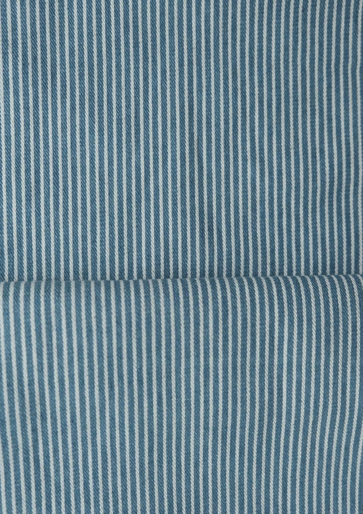 OhSevenDays Wyatt Jeans - Striped/Raw Blue - Image 8 of 9