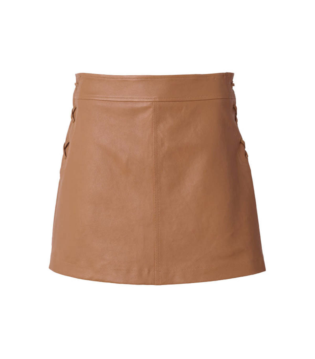 Derek Lam Gina Lace Up Skirt - Luggage - Image 1 of 7