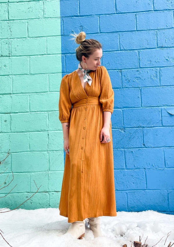 FRNCH Aliya Dress - Brown | Garmentory