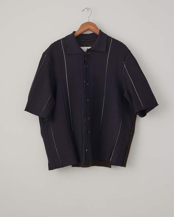 Camiel Fortgens Relief Shirt Short Sleeve - Black/Brown | Garmentory