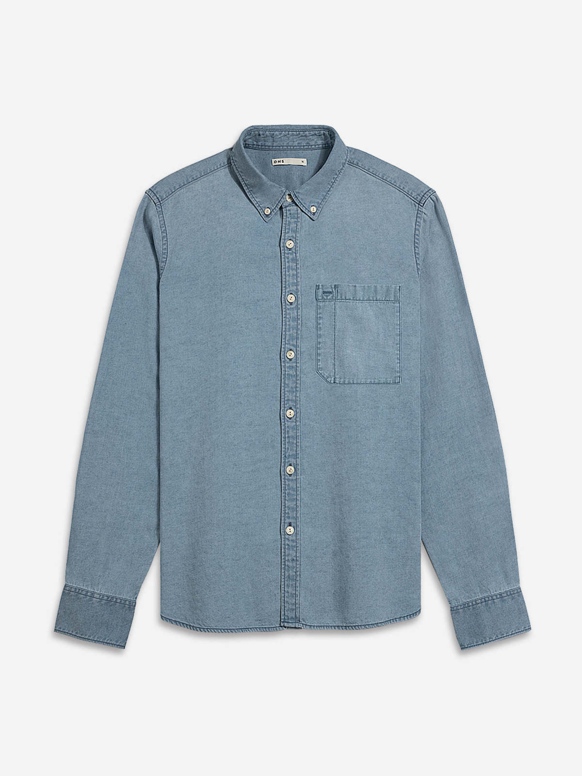 O.N.S Fulton Tencel Linen Shirt - Light Indigo - Image 1 of 3