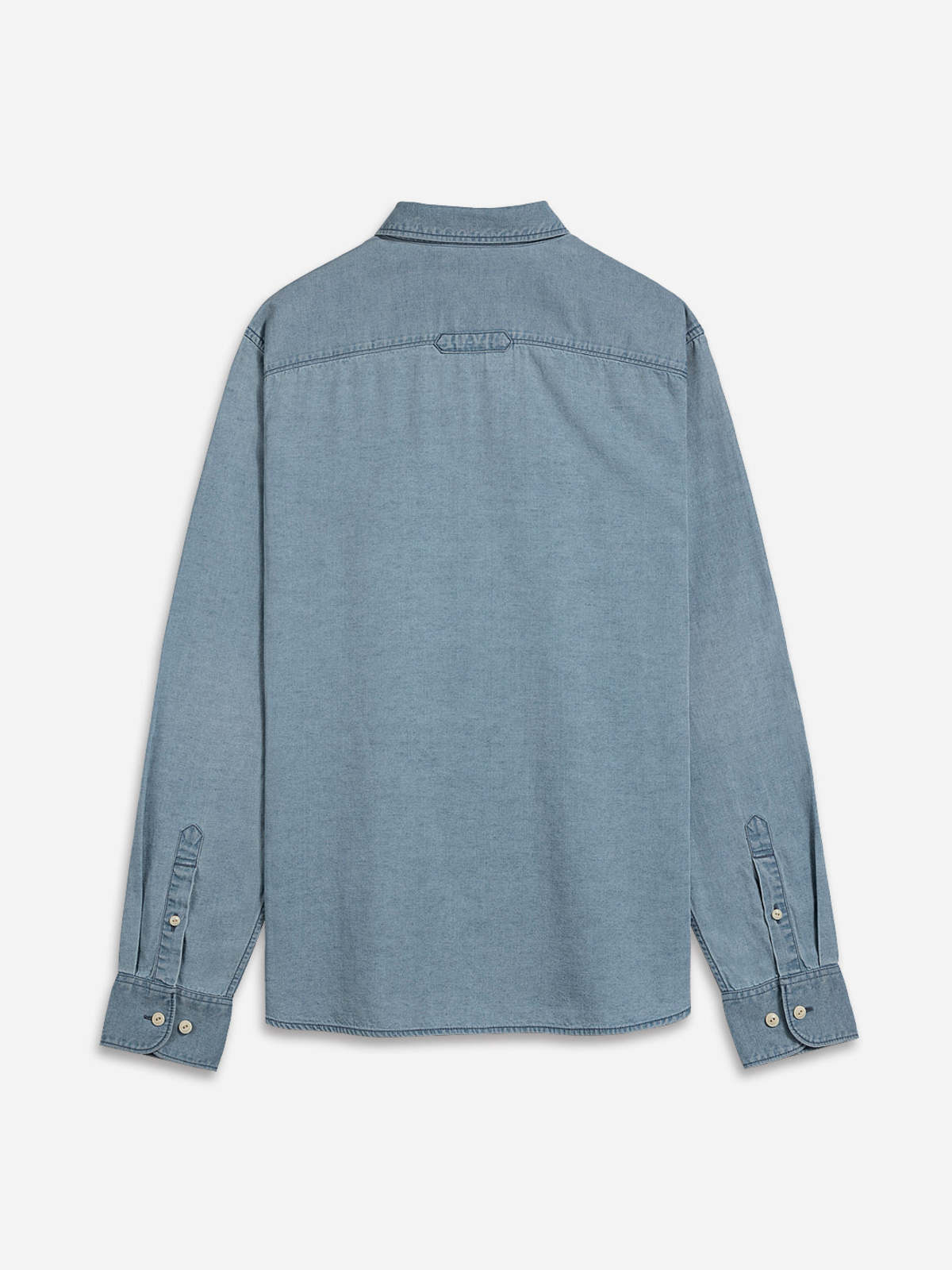 O.N.S Fulton Tencel Linen Shirt - Light Indigo - Image 2 of 3