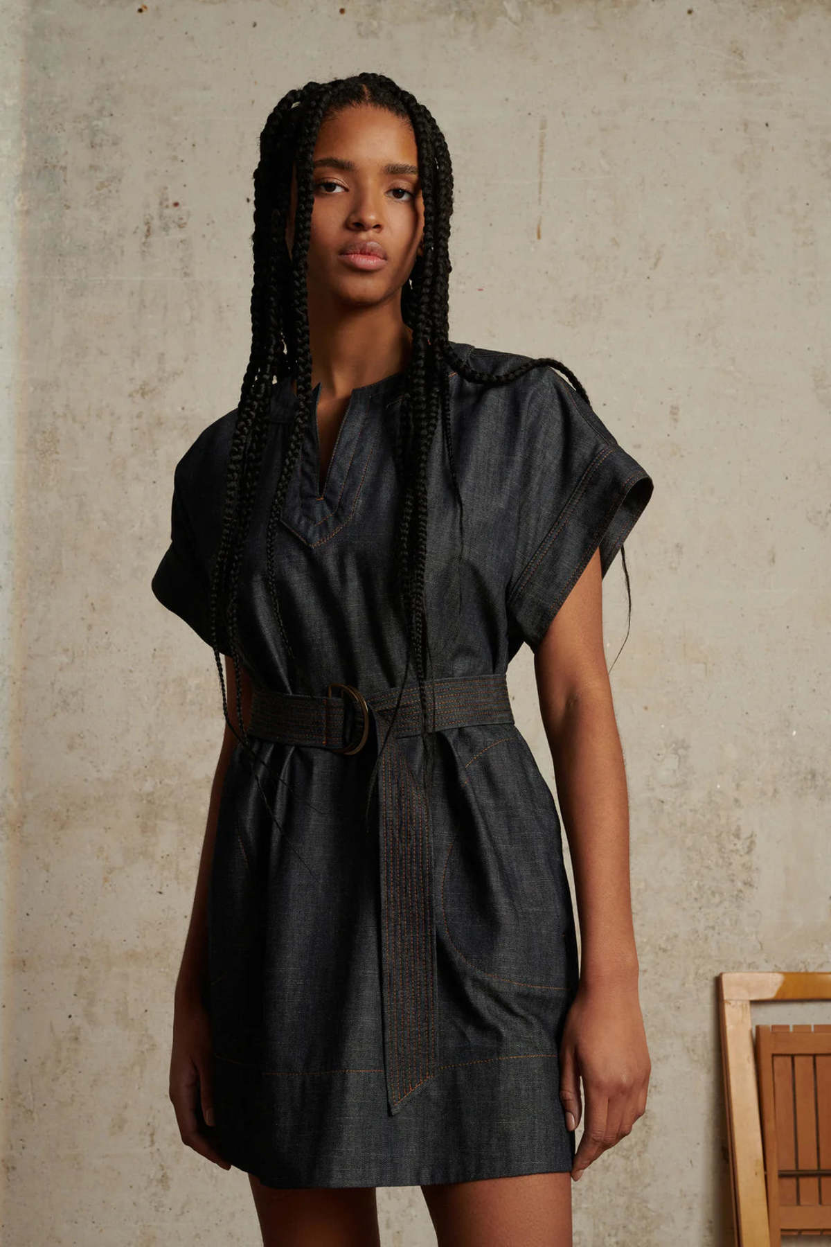 Soeur Tahara Dress - Brut Jean