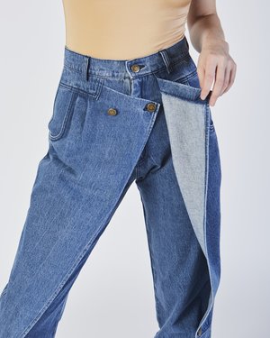 69 Front flap jeans in denim | Garmentory