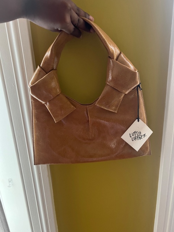 Little Liffner Knot Evening Bag - Tan