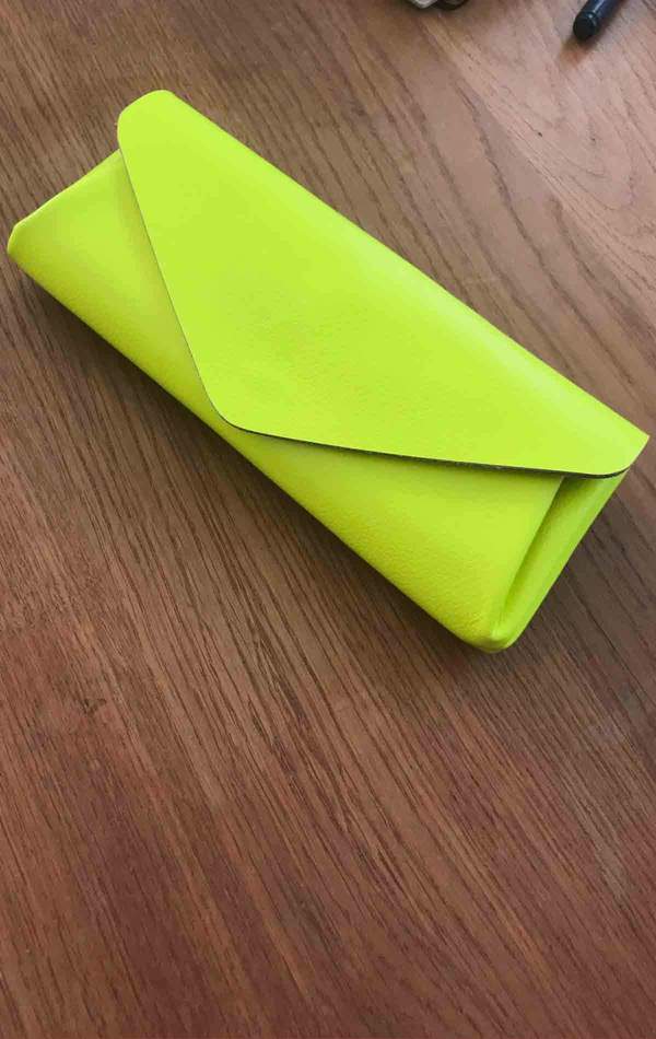 Carmine Large Clutch Wallet - Fluorescent Yellow Carmine Large Clutch Wallet - Fluorescent Yellow