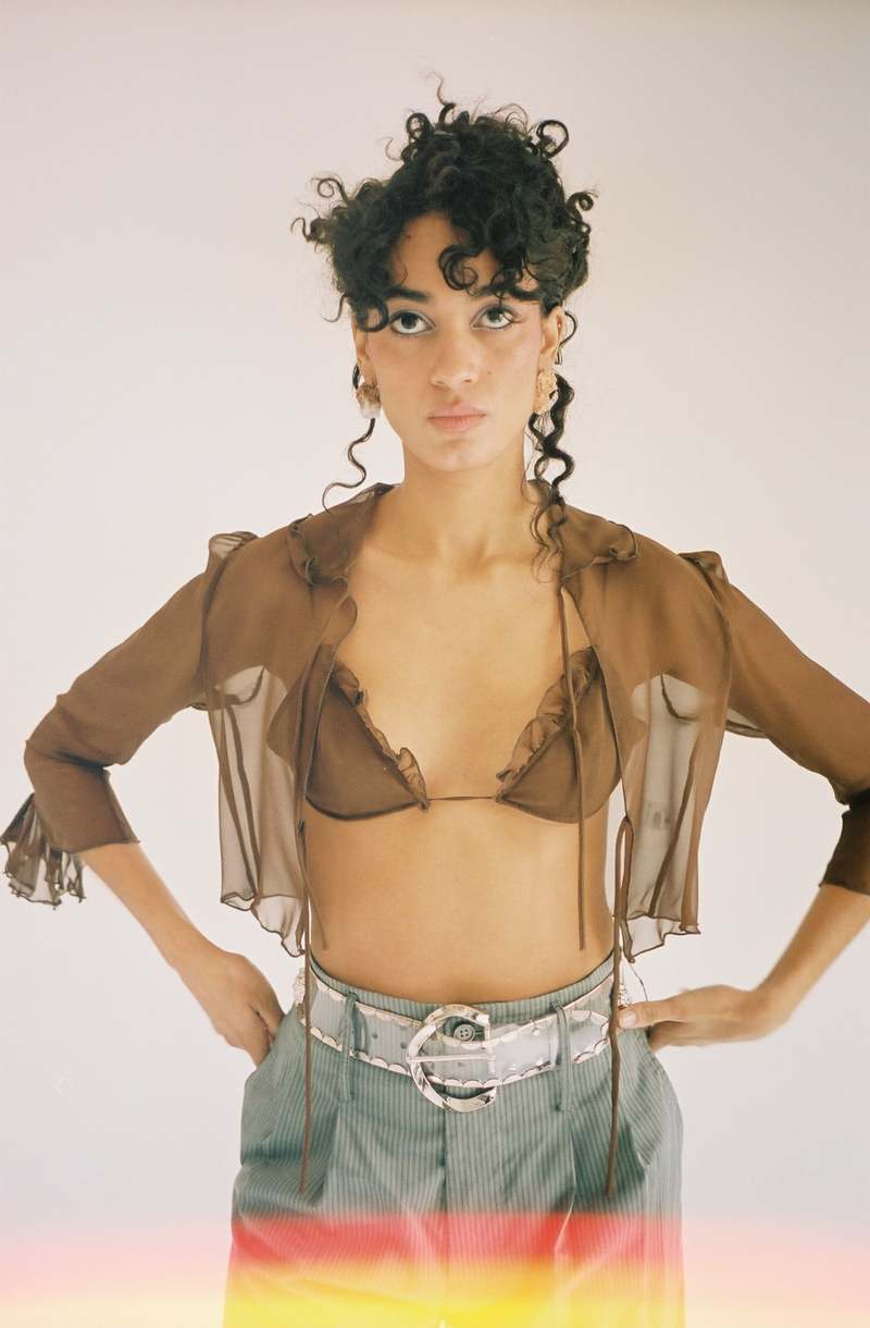 Maryam Nassir Zadeh Cadallic Bra - Bronze