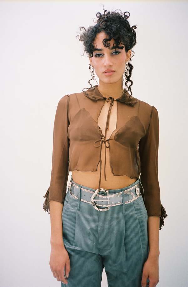 Maryam Nassir Zadeh Cadallic Bra - Bronze