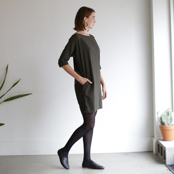 Me and Arrow Dolman Dress - Dark Green Me and Arrow Dolman Dress - Dark Green