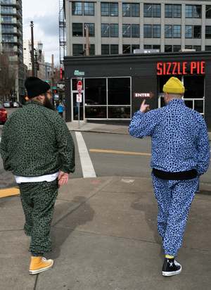 Wacko Maria/guilty Parties X Gramicci Leopard Pattern Track Pants