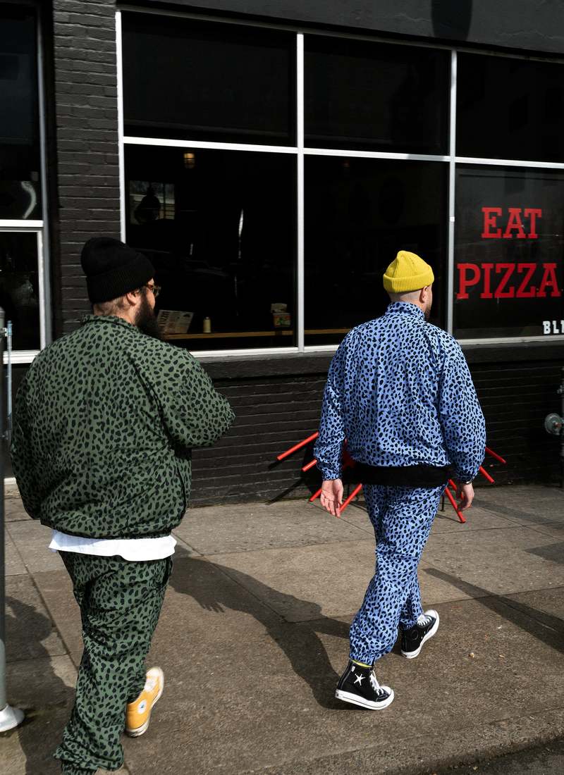 Wacko Maria/guilty Parties X Gramicci Leopard Pattern Track Pants