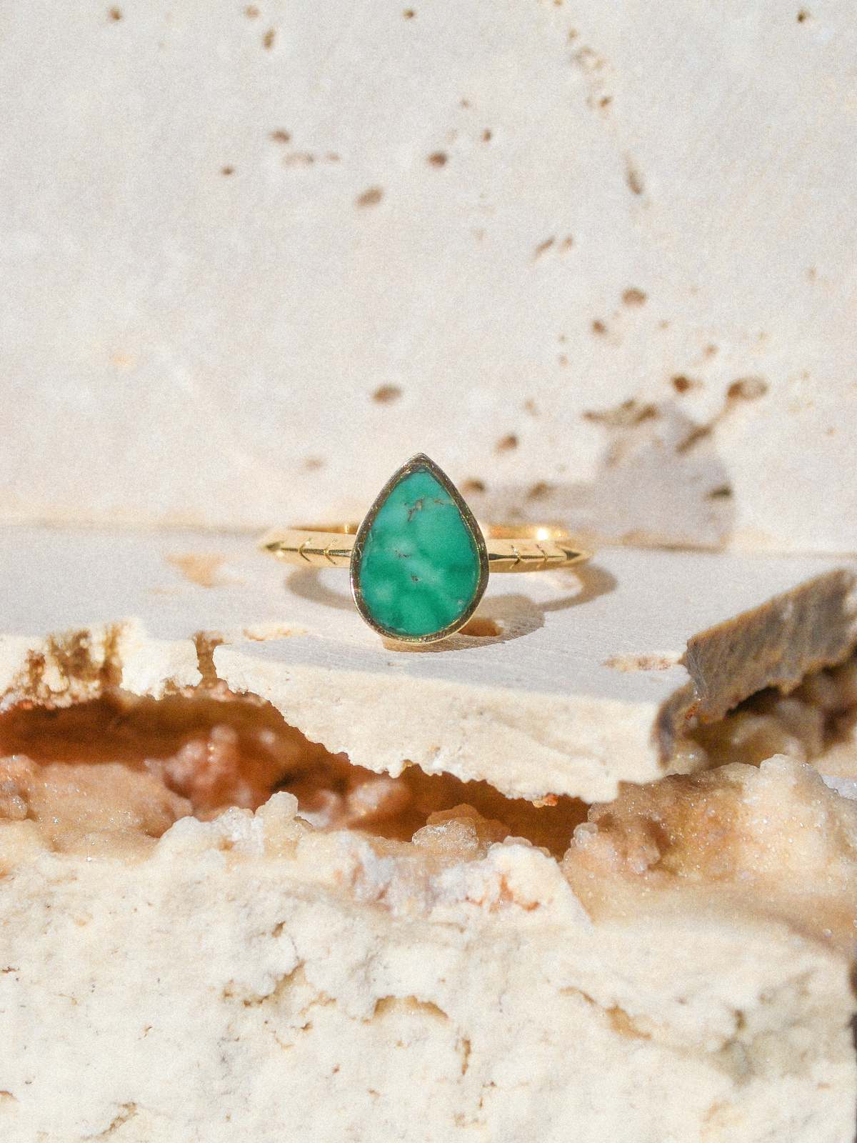 Young In The Mountain Poire Ring - Broken Arrow Turquoise - Image 3 of 4