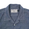 Freenote Cloth Dayton Short Sleeve Shirt - Chambray - Thumbnail 3