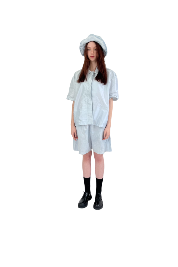 Ashley Rowe Small Brim Bucket Hat - Baby Blue