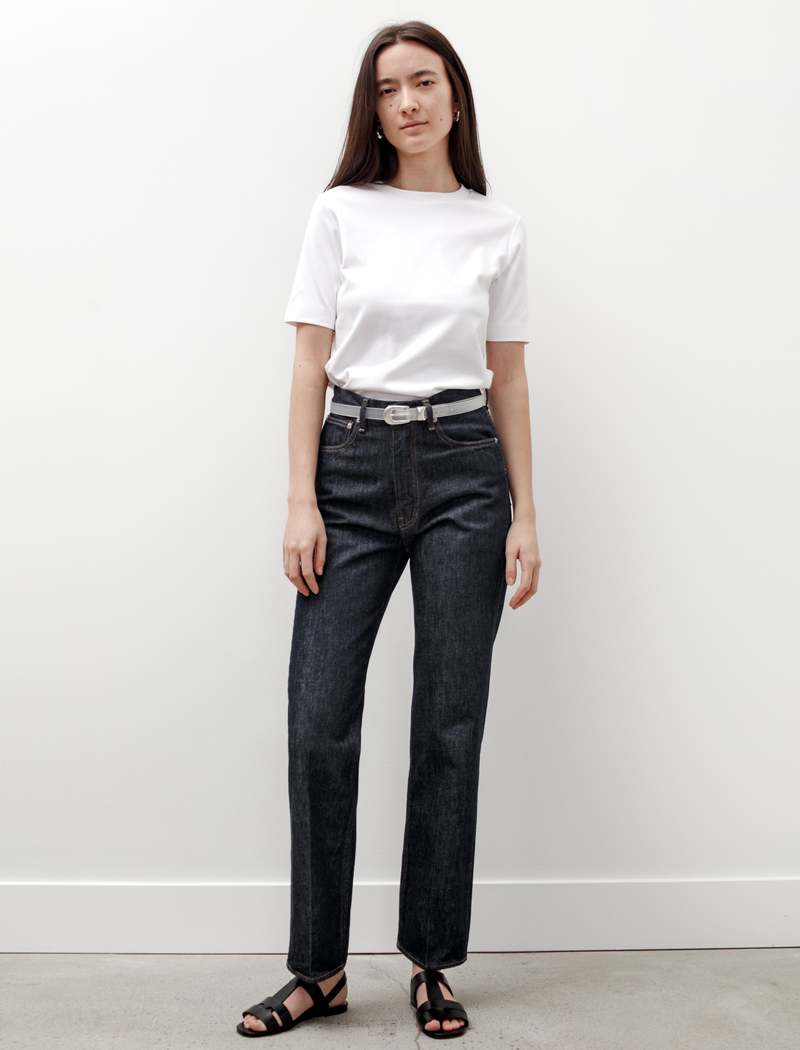 【AURALEE】hard twist denim 5p (indigo) Auralee Hard Twist Denim 5P Pants Indigo