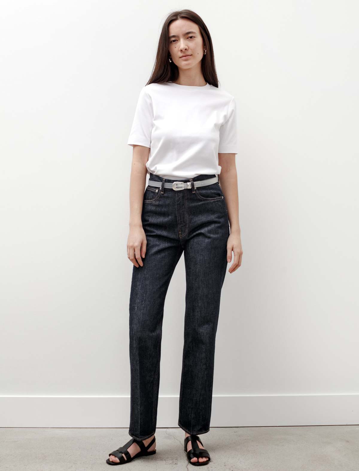 【AURALEE】hard twist denim 5p (indigo) Auralee Hard Twist Denim 5P Pants Indigo
