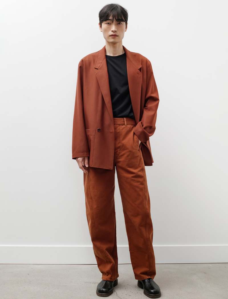 Lemaire Twisted Belted Pants - Brick Brown | Garmentory