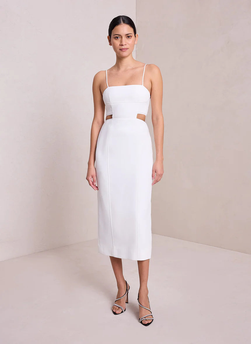 short sleeve midi maxi dress Ainoa Abstract Midi Dress