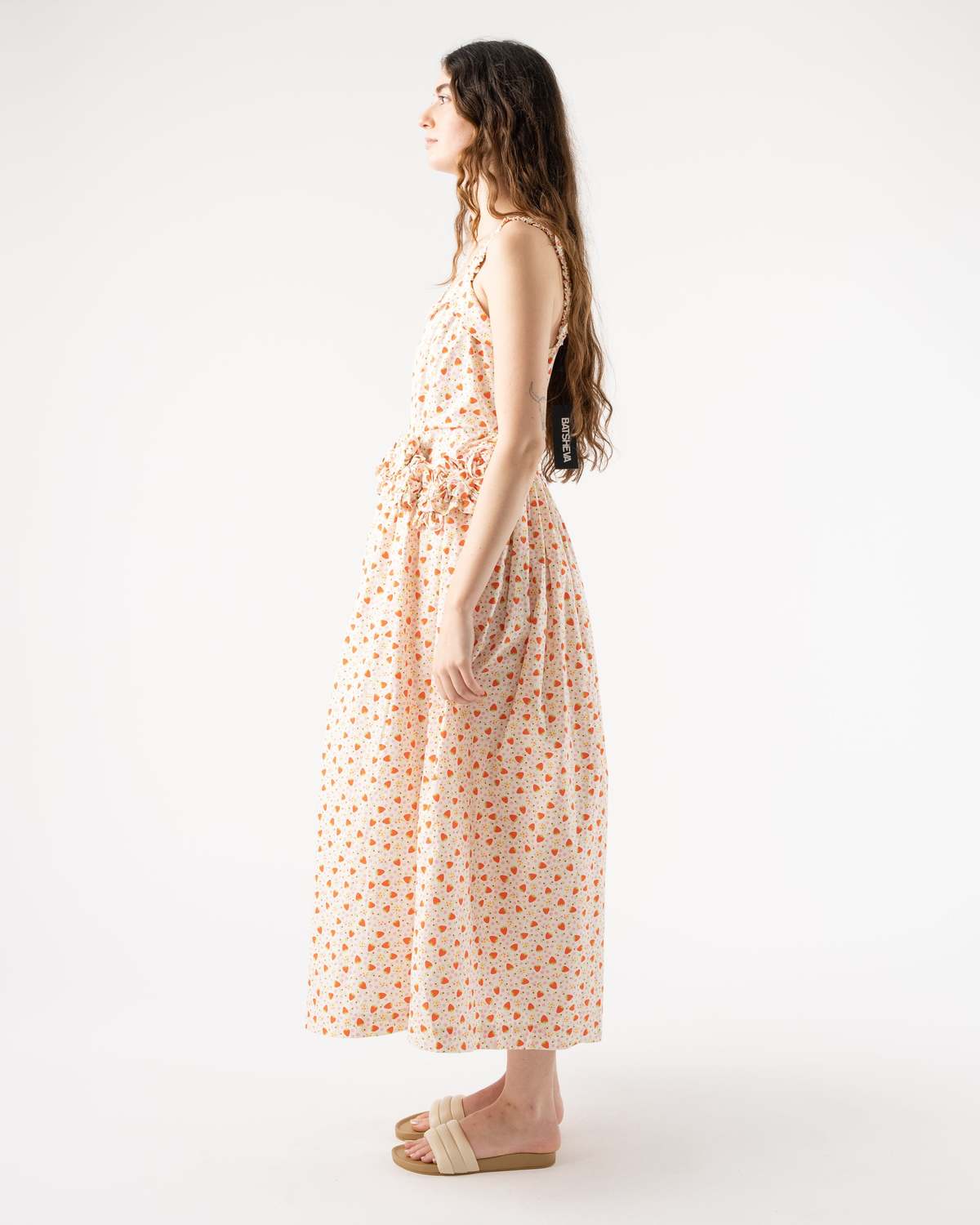 BATSHEVA Haven Dress Ditsy Strawberry Floral Garmentory