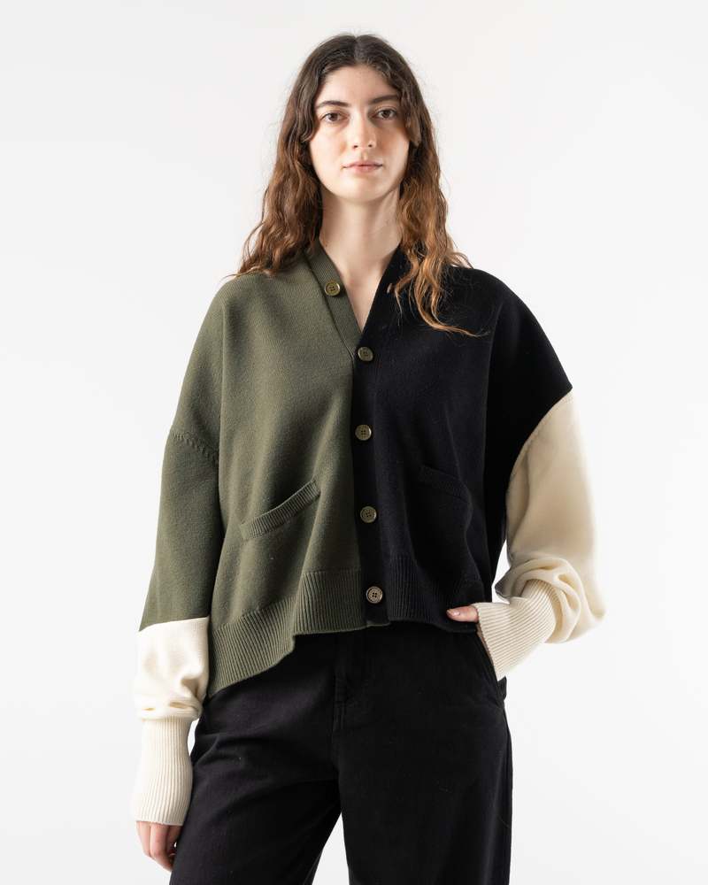 MM6 Maison Margiela Colorblock Pullover - Off White/Green