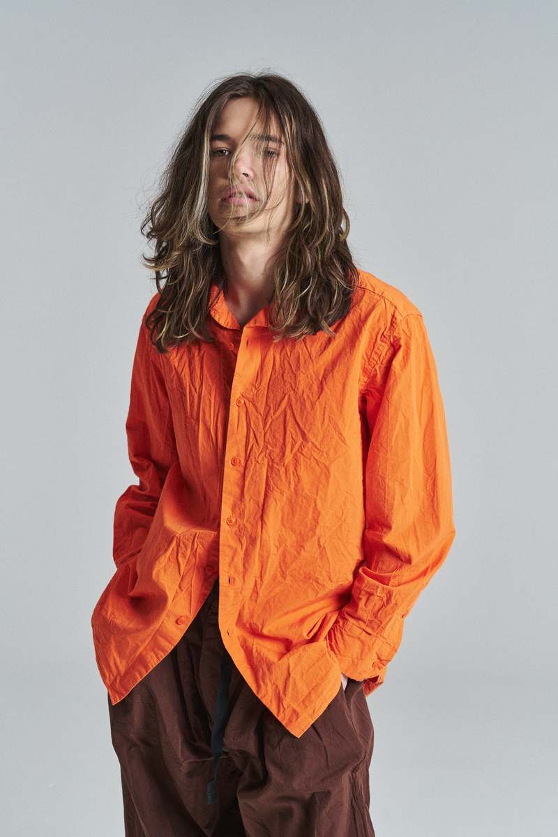 Casey Casey Paper Cotton Big Raccourcie Shirt - Orange | Garmentory