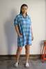 Myrtle Kiki Dress - Aqua Plaid - Thumbnail 2