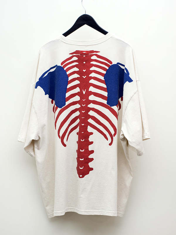 【KAPITAL】JERSEY 2TONES BIG POCKET T (BONE) 'TRICOLOR' KAPITAL Jersey 2TONE BIG Pocket T (BONE-pt) / Tricolor Size